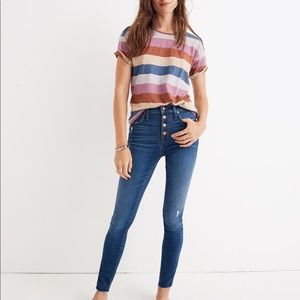 Madewell10" High-Rise Skinny Jeans in Hanna Wash